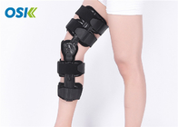 Black Knee Support Brace With Range - Of - Motion Hinge Fda Certification
